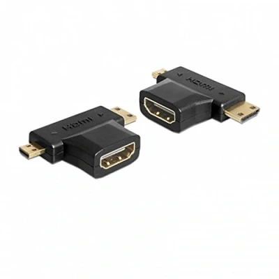 Afbeelding van Delock Adapter HDMI A Buchse C + D Stecker