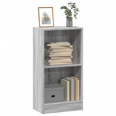 Afbeelding van vidaXL Boekenkast 40x24x76 cm bewerkt hout grijs sonoma eikenkleurig