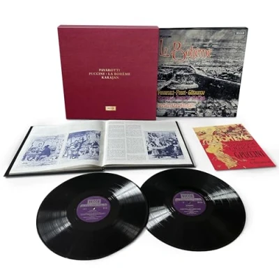 Afbeelding van Luciano &amp; Mirella Freni Berliner Philharmoniker Herbert von Karajan Pavarotti Puccini: La Boheme (2 LPs)