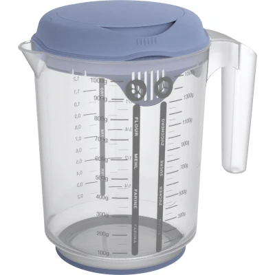 Afbeelding van Rotho mixbeker met spatdeksel 1,5 l fresh horizon blauw