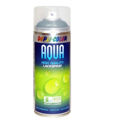 Afbeelding van Dupli Color aqua hoogglans lak zilvergrijs (RAL 7001) 350 ml.