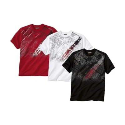 Afbeelding van Atlas for Men Set van 3 T shirts Beach Sport Heren Verkrijgbaar in grote maten 3XL