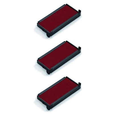 Afbeelding van 3 X stempelkussen 6/4912 rood voor Trodat Printy 4912, 4912T, 4952, PRINT inkt op waterbasis scherpe stempelafgifte ideaal het bijvullen van stempelkussens