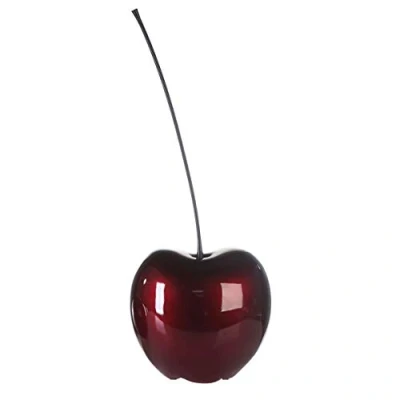 Afbeelding van Sculptuur Beeld &quot;Celebration&quot; Kers Rood Decoratief Figuur Fruit Diameter 32 cm H 90