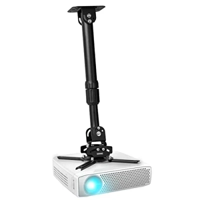 Afbeelding van Duronic PB04XL houder voor plafondprojector, 360 draaibaar, 90 kantelbaar en 40 maximale belasting 13,6 kg, uittrekbare arm, ideaal thuisbioscoop, presentaties, conferenties