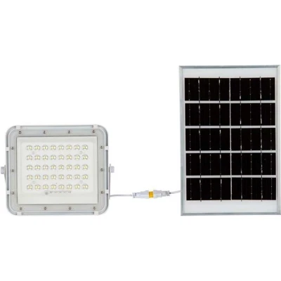 Afbeelding van V TAC VT 80W W Witte Schijnwerper op zonne energie 10W IP65 800 Lumen 4000K