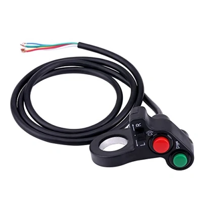 Afbeelding van Keenso Motorstuurschakelaar, drukknop voor stuur 7/8 inch, 22 mm, waterdicht, knipperlichtschakelaar, claxonschakelaar