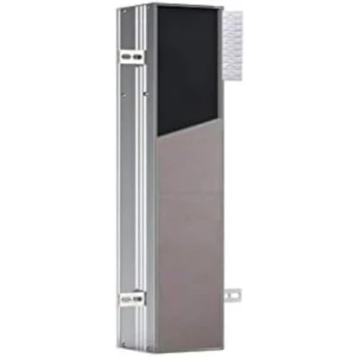 Afbeelding van emco asis module plus, WC inbouw, H:658mm, met vak voor toiletpapier en geïntegreerde toiletborstelset, deuraanslag links, papierafname zijdelings, 975611006