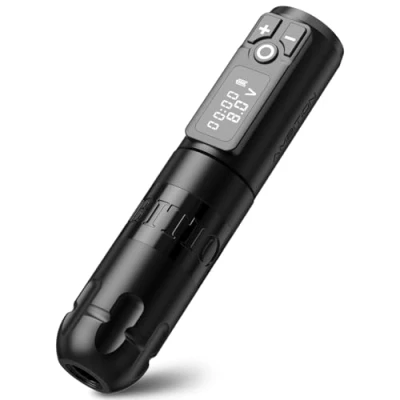 Afbeelding van Ambition Soldier Batterij Pen Tattoo Cartridge Roterende Machine met 2400 mAh Draadloze Power Kernloze Motor Digitale LED display voor artiesten