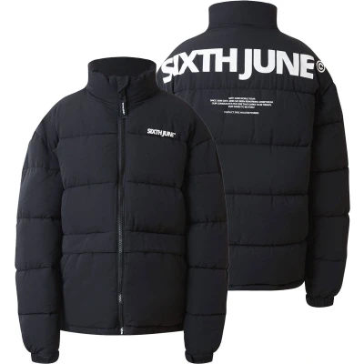 Afbeelding van Sixth June Printed Winterjas, Heren, Maat: Large, Black