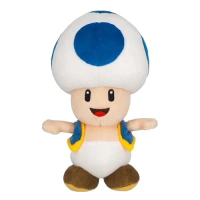 Afbeelding van Super Mario Bros Toad Blue Pluche 20cm
