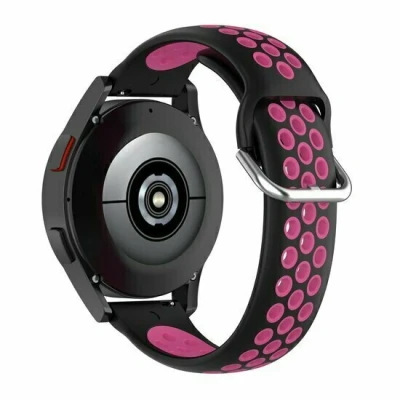 Afbeelding van Garmin Venu / Sq Sq2 2 plus Siliconen sportbandje met gesp Zwart + roze
