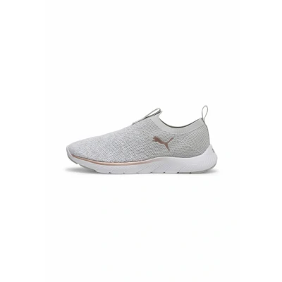 Afbeelding van Softride Remi Slip on Knit hardloopschoenen voor Dames, Roze/Grijs/Wit, Maat 39 PUMA