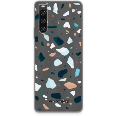 Afbeelding van Case Company® hoesje geschikt voor Sony Xperia 10 IV Terrazzo N13 Soft Cover Telefoonhoesje Bescherming aan alle Kanten en Schermrand