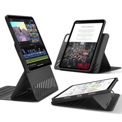 Afbeelding van Sentry Stand Case Book Hoes Zwart Geschikt voor Apple iPad Pro 11 2021/2022