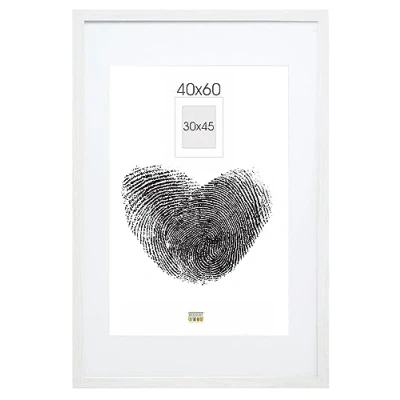 Afbeelding van Deknudt Frames Fotolijst wit met passe partout 30x45 / 40x60 cm
