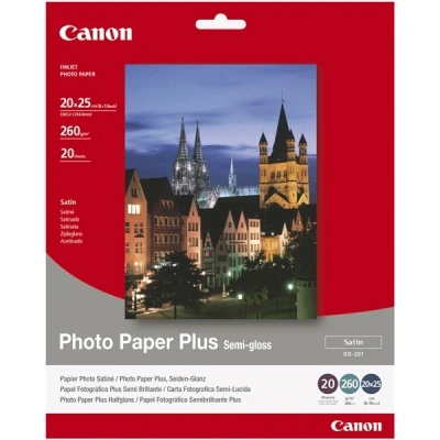 Image de Canon SG 201 Plus papier photo semi brillant 260 g/m² 20 x 25 cm (20 feuilles)