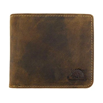 Afbeelding van Greenburry Vintage Portemonnee Leer 11 cm Jongens Horizontaal braun