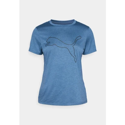 Afbeelding van PUMA W Tad Essential Heather Logo Tee Uniseks T shirts (1 stuk)