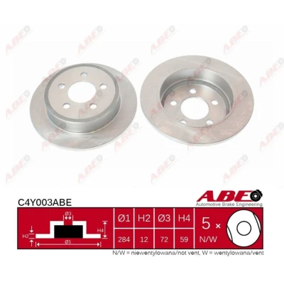 Afbeelding van ABE Remschijven C4Y003ABE