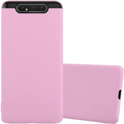 Afbeelding van Cadorabo Hoesje geschikt voor Samsung Galaxy A80 / A90 4G in CANDY ROZE Beschermhoes gemaakt van flexibel TPU silicone Case Cover
