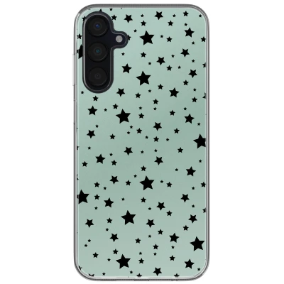 Afbeelding van imoshion hoesje Geschikt voor Samsung Galaxy A35 Siliconen Design Meerkleurig / Stars Mint