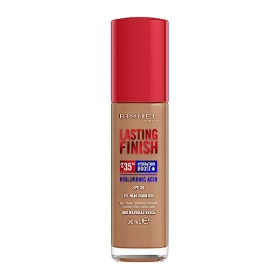 Image de Rimmel London Lasting Finish jusqu&#039;à 35h, 400 Natural Beige, fond de teint, longue tenue, hydratant, formule vegan, couvrance totale, 30 ml
