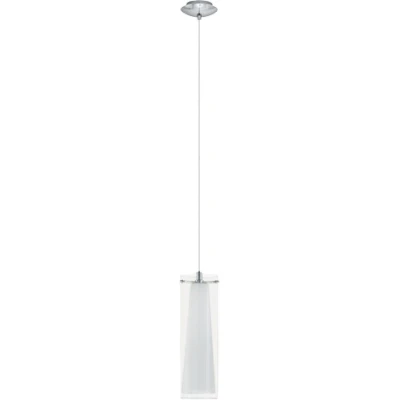 Afbeelding van EGLO Pinto Hanglamp 1 Lichts Chroom Helder, Wit