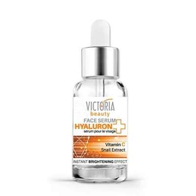 Afbeelding van Victoria Beauty Hyaluronzuur serum met vitamine C, glycolzuur, niacinamide en slak anti rimpel donkere vlekkenbehandeling voor mannen vrouwen vochtinbrengende crème vette huid