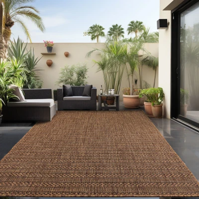 Afbeelding van Skanda Home Outdoor Binnen en Buiten Vloerkleed Uni Design Terra Tapijt voor Tuin Terras Balkon Polypropyleen 160x230 cm
