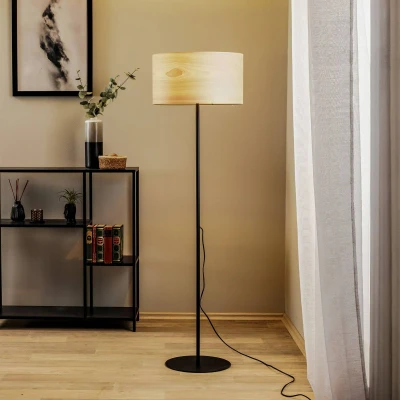 Afbeelding van Envostar Veneer vloerlamp kernhout essen