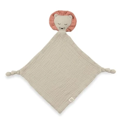 Image de Hauck doudou pour bébé Cuddle N Play, en mousseline de coton, garçon et fille, consolateur, lavable à 60 C, 25 x cm, beige lion