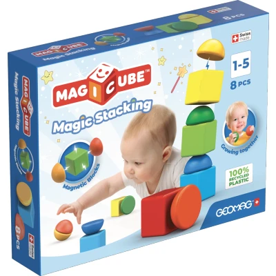 Afbeelding van Geomag Magicube Blocks Recycled Stacking 8 pcs
