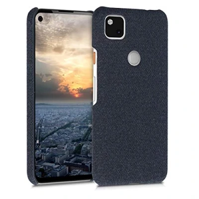 Afbeelding van kwmobile hoesje geschikt voor Google Pixel 4a beschermhoes van stof donkerblauw