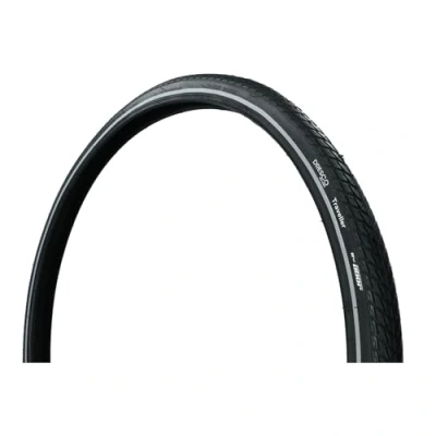 Afbeelding van Dresco Buitenband Traveller 28x1 5/8x 1 3/8 Reflectie Zwart
