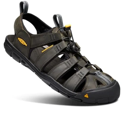 Afbeelding van Keen Clearwater CNX Herensandalen met gesloten teen, zwarte magneet zwart