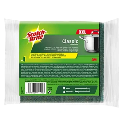 Afbeelding van Scotch Brite 5204 C+C Serviespons, Extra Dikke 4 Stuk