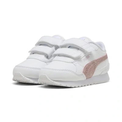 Afbeelding van ST Runner v4 Glitter sneakers voor Dames, Roze/Wit, Maat 23 PUMA