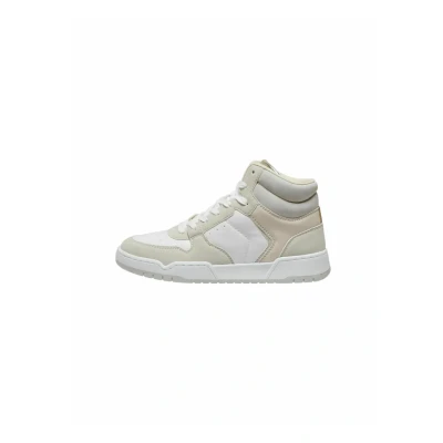 Afbeelding van ONLY Onlswift 2 Pu High Top Noos Sneakers voor dames, Beige Wit