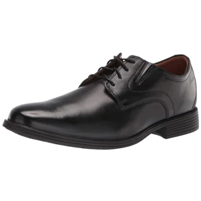 Afbeelding van Clarks Whiddon Plain Oxford schoenen voor heren, Zwart leder