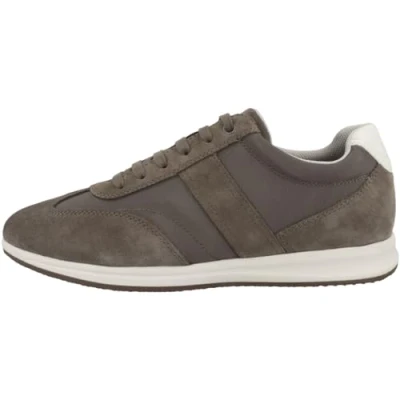 Afbeelding van Geox Avery Sneakers laag, Heren, Maat: 42, Dove grey Leer en textiel