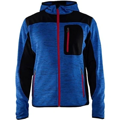 Afbeelding van Blaklader Gebreid vest met softshell 4930 2117 Mannen Kobaltblauw/Zwart L
