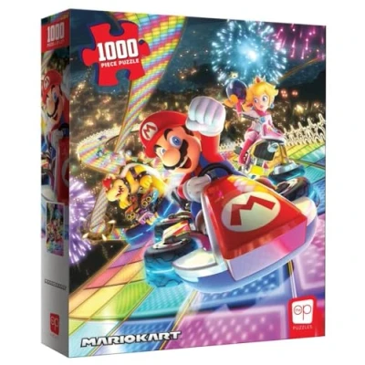 Image de The OP Usaopoly Mario Kart Rainbow Road Puzzle pour Toute la Famille À Partir de 8 Ans à Thème avec 1000 Pièces