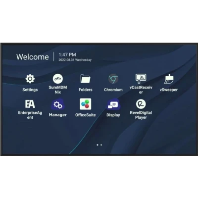 Afbeelding van ViewSonic CDE7530 Interactive whiteboard 75&quot; TFT 3840 x 2160 4K UHD 450 cd/m² 1200:1 Android 11 WiFi 4x HDMI 1x displayport USB C zwart