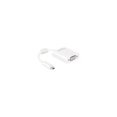 Afbeelding van DeLOCK Micro HDMI naar VGA + 3,5mm adapter wit 0,15 meter