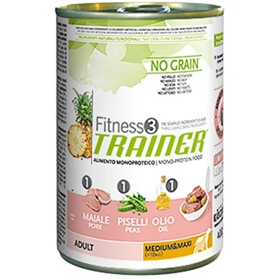 Afbeelding van 6x400g met Varkensvlees &amp; Volkoren Sensitive Trainer Natuurlijk Umido Cani