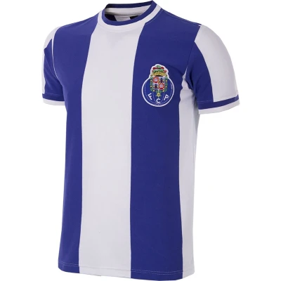 Afbeelding van COPA FC Porto 1971 72 Retro Voetbal Shirt M Wit; Blauw