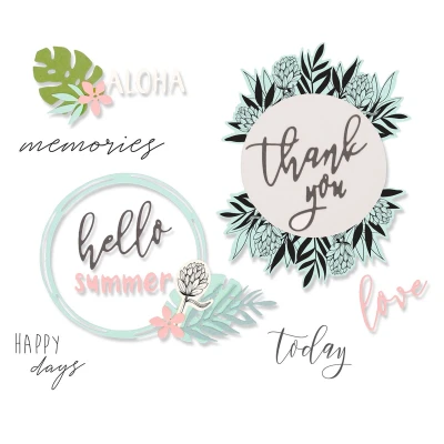 Afbeelding van Sizzix 661806 Thinlits Die mini bloemenelementen, metaal/koolstofstaal, meerkleurig, 19,3 x 14,4 0,4 cm, 21 delig