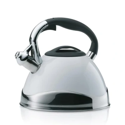 Image de Kela 11657 bouilloire 3 litres, inox compatible induction, blanc, &#039;varus&#039;