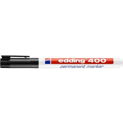 Afbeelding van edding 400 permanent marker zwart 1ST 1 mm / 4 400001